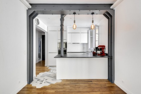 Rénovation d'un beau séjour d'un appartement familial à Paris